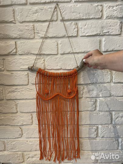 Панно макраме из хлопкового шнура