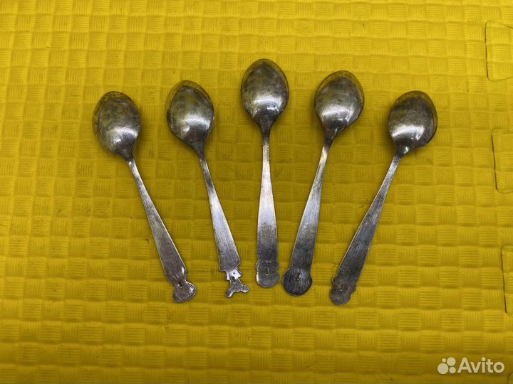 Ложки чайные мельхиор / эмаль И.6880