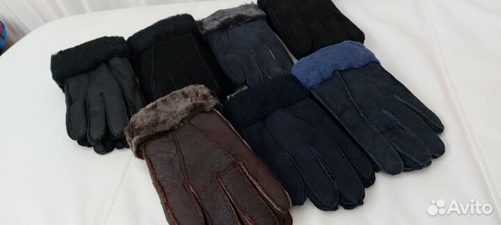 Перчатки дублёные мужские