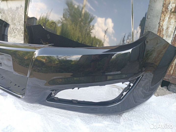 Бампер передний черный в цвет Opel Astra H