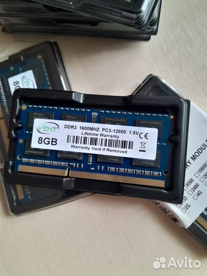 Оперативная память DDR3 для ноутбука 4 и 8 gb 1,5v