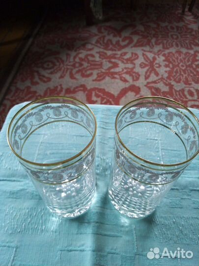 Стаканы хрустальные и стаканы Чехия