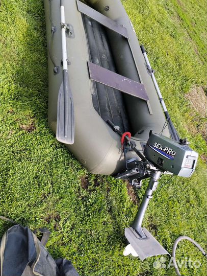 Обмен.Надувная лодка пвх и мотор сеа про 2.5