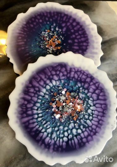 Подстаканники из эпоксидной смолы