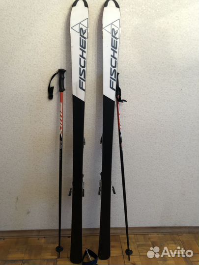 Горные лыжи с креплениями fischer vc 200
