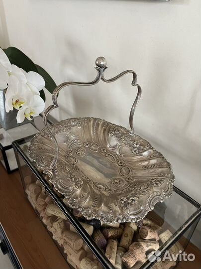 Старинная ваза для фруктов/блюдо. Англия