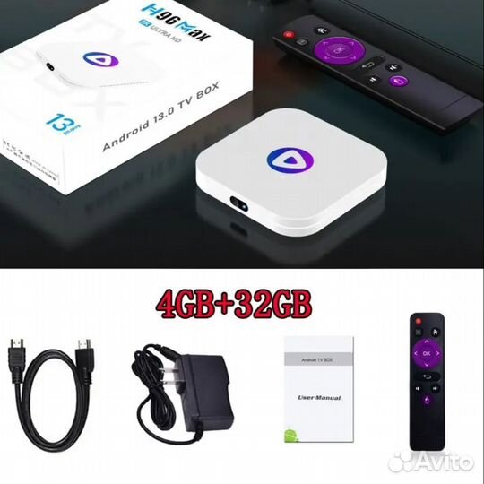 Тв приставка Android 13,H96MAX M1