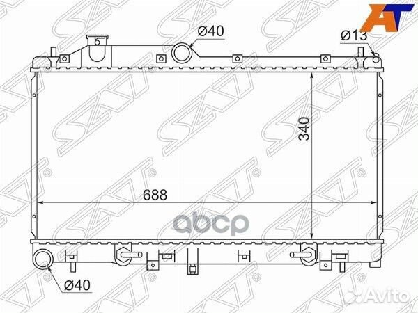 Радиатор Subaru Forester 07-18 / Impreza 07-16