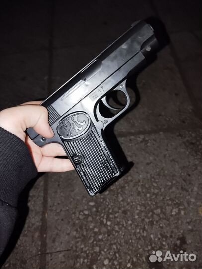 Металлический пистолет игрушечный 450(торг)