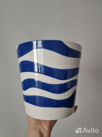 Кашпо или ваза для цветов керамическое икеа