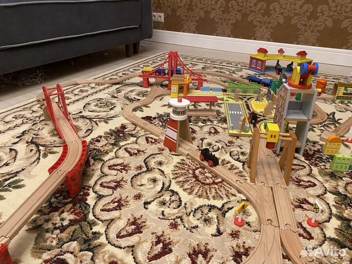 Деревянная железная дорога Balbi 2 больших набора