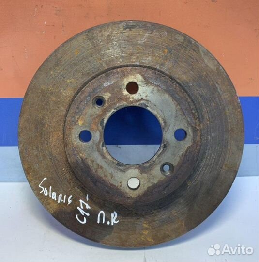 Диск тормозной передний Hyundai Solaris 2 HCR