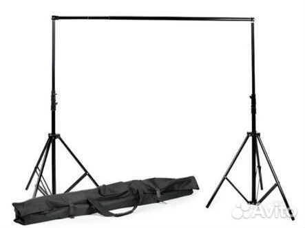 Стойки для фона+ 2 белых фона