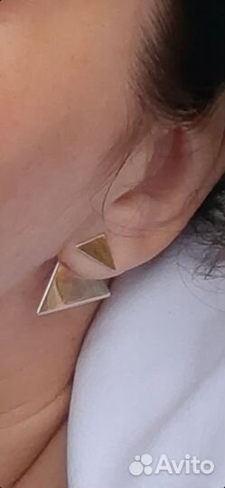 Серьги золото