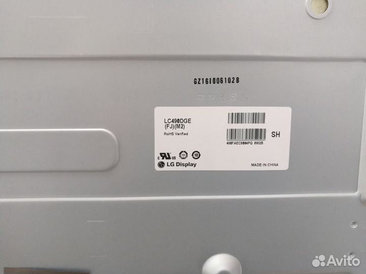 Телевизор LG 49UH610V (Разбор)(По запчастям)