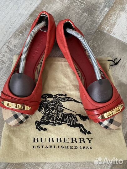 Burberry балетки кожа