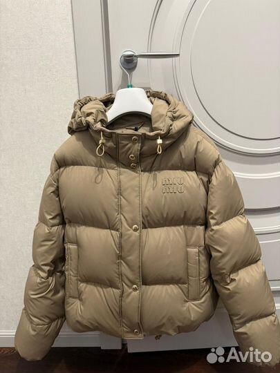 Пуховик mia mia,шапка шарф Balenciaga