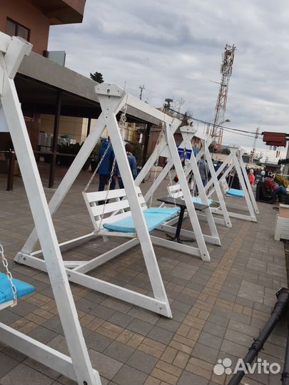 Садовые качели из дерева, качель