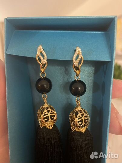 Серьги кисточки