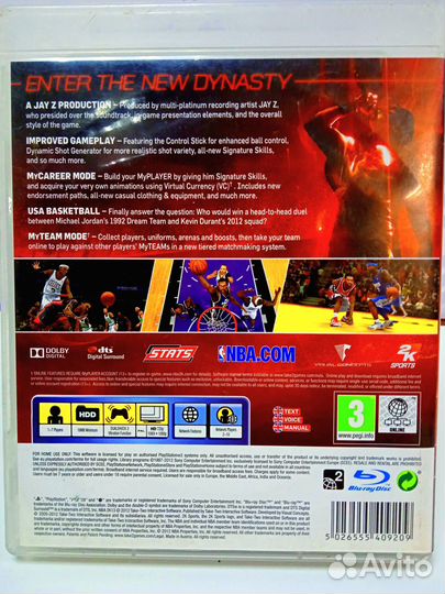 Диск для PS3 NBA 2K13 б/у с гарантией