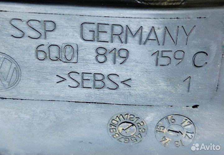 Воздухозаборник VAG Volkswagen Polo sedan и др