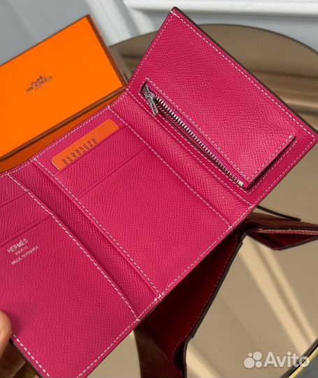 Кошелек женский hermes из натуральной кожи