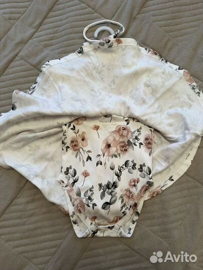 Боди с юбкой платье и повязка для новорожденных