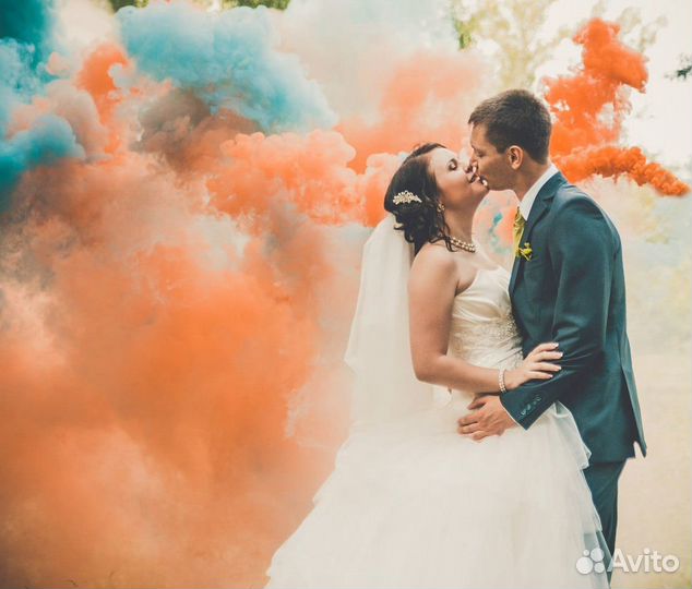 Цветной дым для фотосессии 120 секунд Happy Family