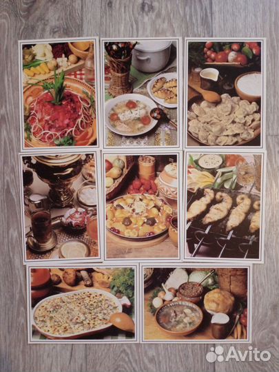 Набор открыток, рецепты, Аэрофлот