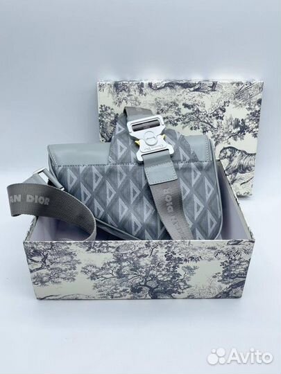 Dior Essentials Saddle Bag Gray