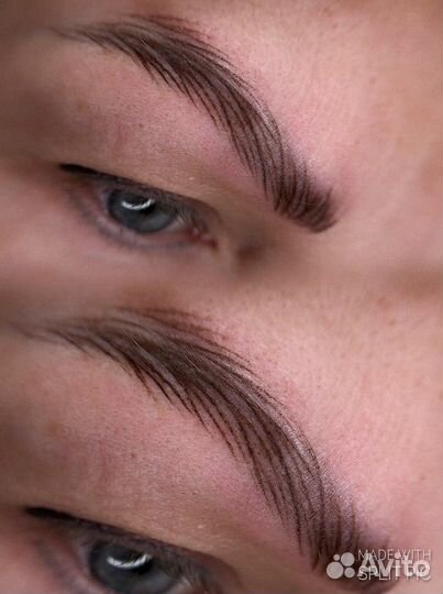Перманент бровей модель