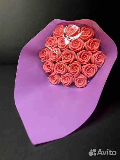 Розы из Бельгийского Шоколада - 19 шт в Букете