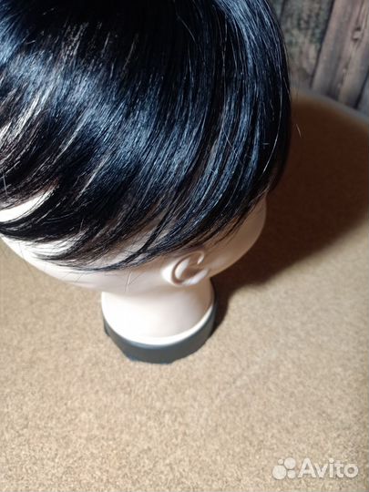 Накладка с имитацией кожи головы, натуральная