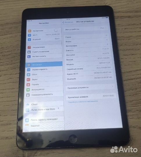 iPad mini 1 32gb Wi-Fi + sim