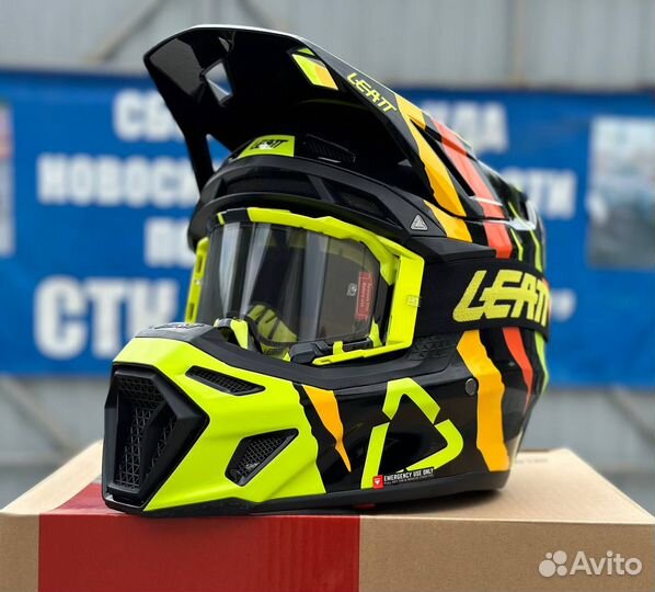 Кроссовый эндуро шлем с маской Leatt 8.5