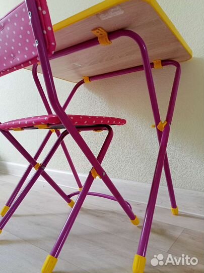Детский стол и стул складные