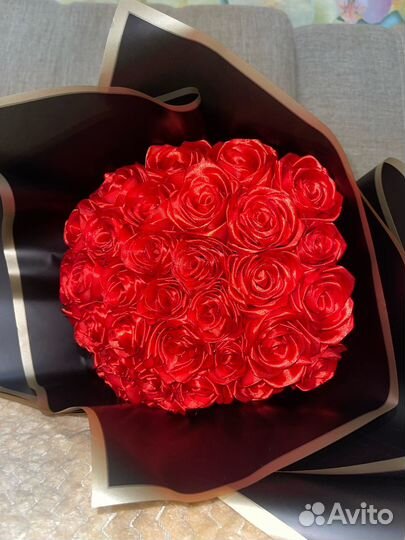 Букет из атласных лент