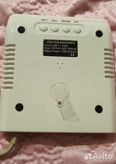 USB-хаб 4 порта-Часы-Будильник (новое)