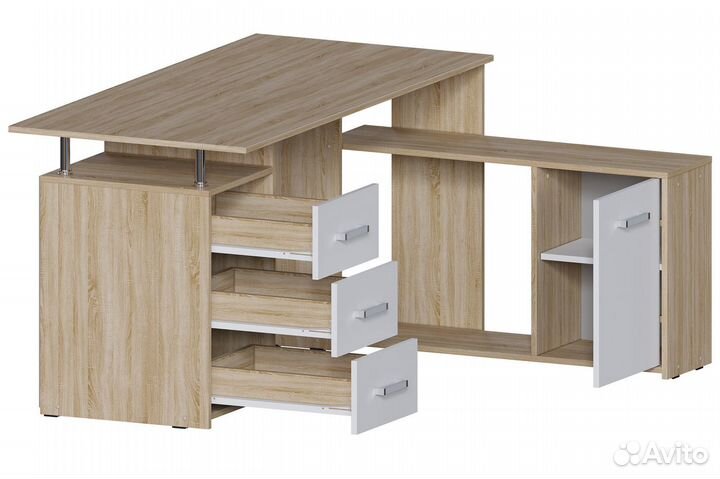 Компьютерный стол для школьника / стол с ящиками