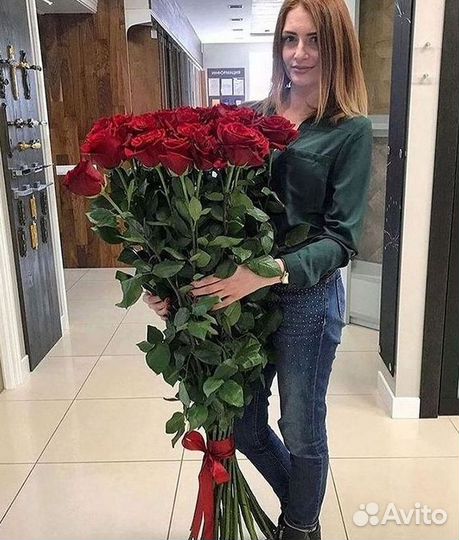 Высокие Розы Гиганты Доставка Круглосуточно