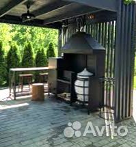 Мангал С печкой под казан