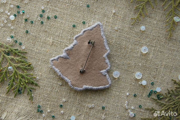 Брошь Елочка