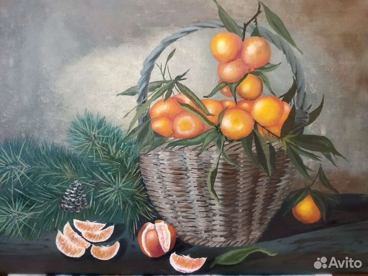 Картина маслом на холсте натюрморт