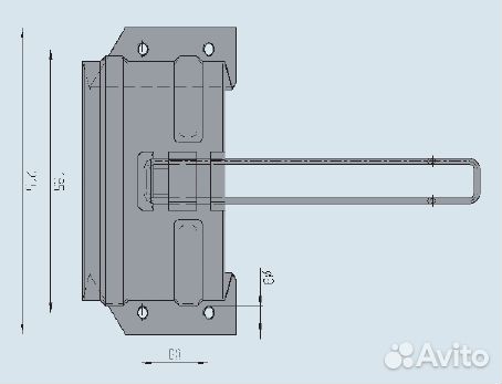 Кронштейн для упора прицепа, Тип UK 46 оцинкованн