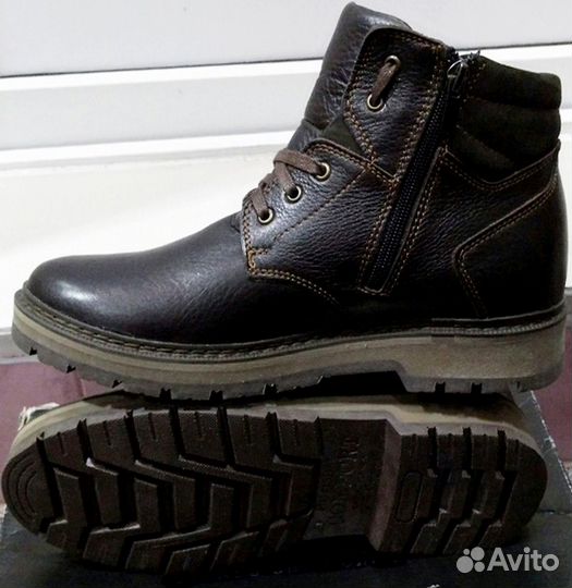 Ботинки кожа\мех муж. 
