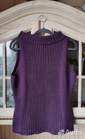 Женская вязанная жилетка La Reine Blanche 48-50