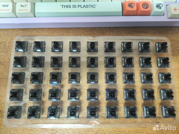 Смазанные свитчи Akko CS jelly black