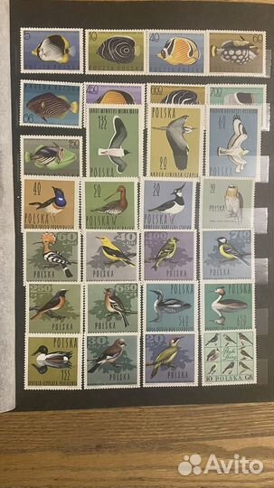 Марки Польша. Маврикий. Италия. Китай