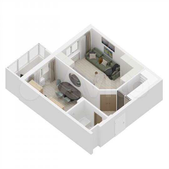 1-к. квартира, 51,2 м², 2/27 эт.