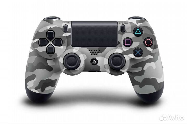 Новый Геймпад Dualshock 4 V2 серый камуфляж